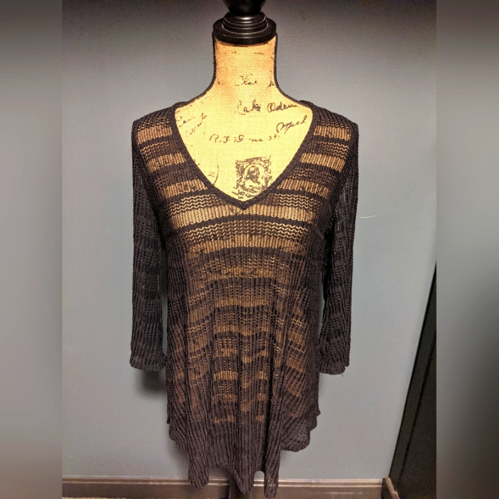Jordan Taylor black swim coverup, Size Small